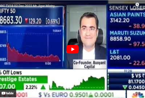 Jigar Mistry CNBC TV18 02 Dec 2022