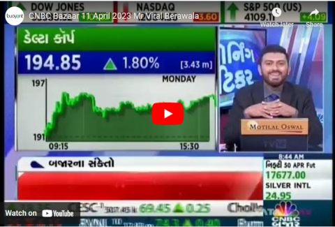 CNBC Bajaar Live 11 April 2023 Mr.Viral Berawala